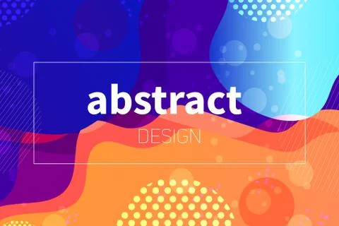 Abstract colorful liquid shape vector background s Stock Illustration