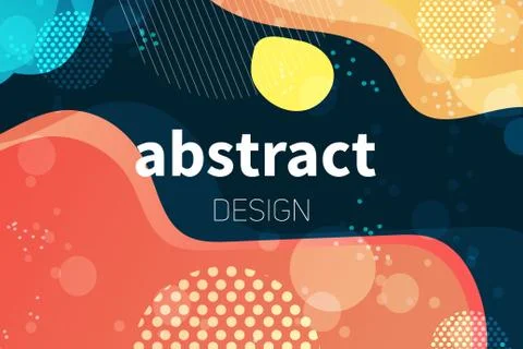 Abstract colorful liquid shape vector background s Stock Illustration