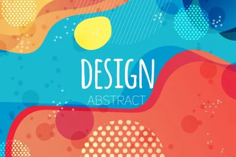 Abstract colorful liquid shape vector background s Stock Illustration