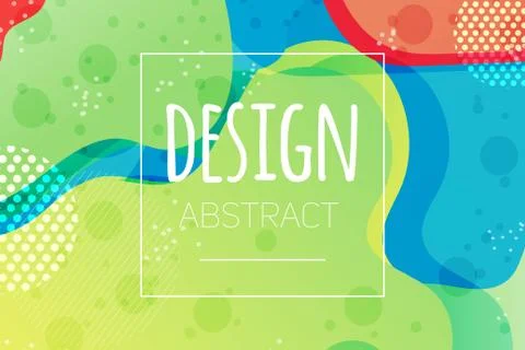 Abstract colorful liquid shape vector background s Stock Illustration