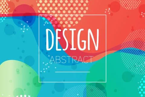 Abstract colorful liquid shape vector background s Stock Illustration