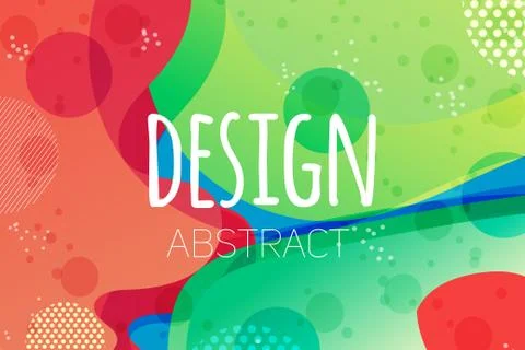 Abstract colorful liquid shape vector background s Stock Illustration