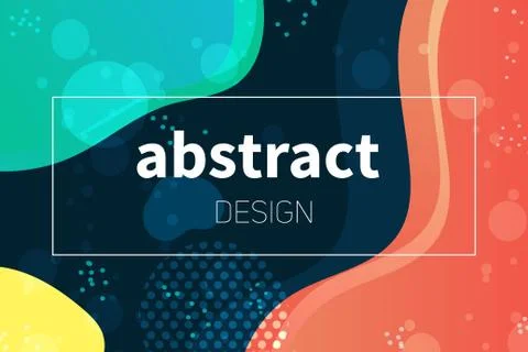 Abstract colorful liquid shape vector background s 库存插图