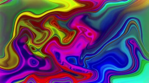 Abstract colorful liquid wave motion background 库存影片 258817431