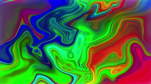 Abstract colorful liquid wave motion background Video stock 258817433