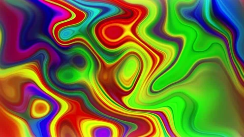Abstract colorful liquid wave motion background Видео 258817440