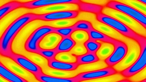 Abstract Colorful Liquid Wave Pattern Loop for Vibrant Psychedelic Energy B.. Stock Footage 339352185