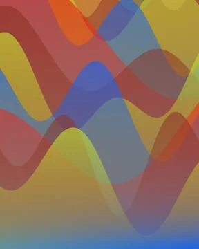 Abstract colorful liquid waves background with transparent overlapping flui.. イラスト素材