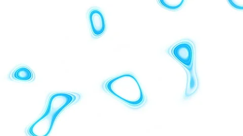 Abstract colorful liquid white surface with blue stains, 4K background animation Stock Footage 149998484