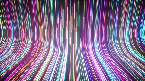 Abstract colorful live background with dynamic glowing lines, animated wallpaper Video stock 214492588