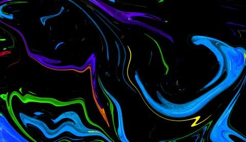 Abstract colorful llquid swirl pattern for creating artworks,poster and print Stock Illustration