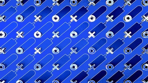 Abstract colorful loop animation. Rotation of the shadow of objects. Stock Footage 123835634