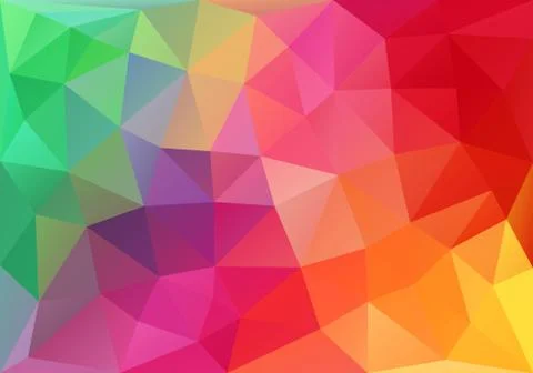 Abstract colorful low poly background, vector Stock Illustration