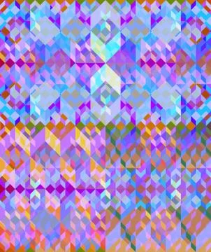 Abstract colorful low poly background in op art style Stock Illustration
