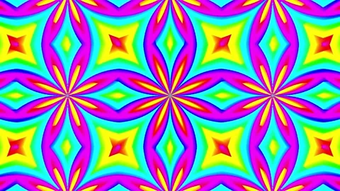 Abstract colorful mandala pattern background animation on screen. Stock Footage 332884777