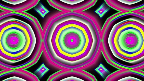 Abstract colorful mandala pattern background animation on screen. Stock Footage 332884783