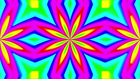 Abstract colorful mandala pattern background animation on screen. Stock Footage 332884785