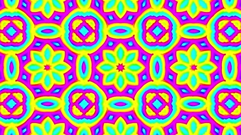 Abstract colorful mandala pattern background animation on screen. Stock-Footage 332884789