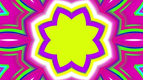 Abstract colorful mandala pattern background animation on screen. Stock-Footage 332884808