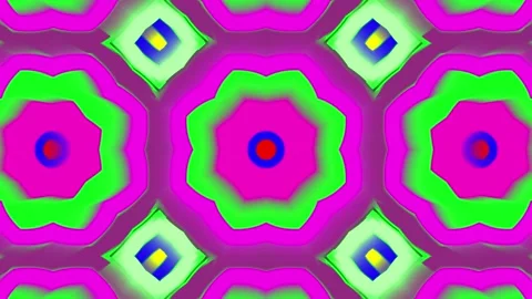 Abstract colorful mandala pattern background animation on screen. Stock-Footage 332884809