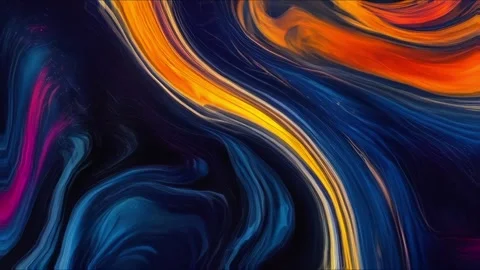 Abstract colorful marble liquid flow has unique and beautiful pattern or lines Stock Footage 295713746