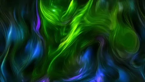 Abstract colorful marble liquid flow has elegant and beautiful green lines Stock Footage 295716652