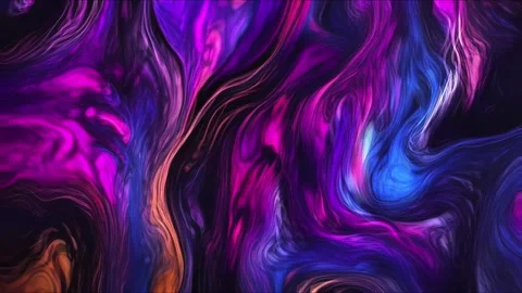 Abstract colorful marble liquid flow has elegant and beautiful purple blue lines Stock Footage 295716656