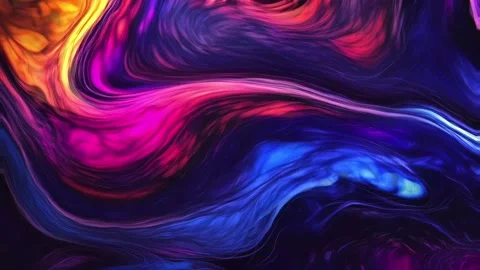 Abstract colorful marble liquid flow has elegant and beautiful purple blue lines Stock Footage 295716677