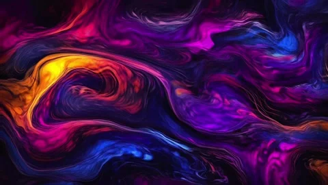 Abstract colorful marble liquid flow has elegant and beautiful purple blue lines Stock Footage 295716678