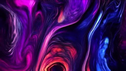 Abstract colorful marble liquid flow has elegant and beautiful purple blue lines Stock-Footage 295717199