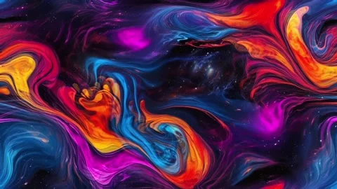 Abstract colorful marble liquid flow has unique and beautiful pattern or lines Stock-Footage 295746585