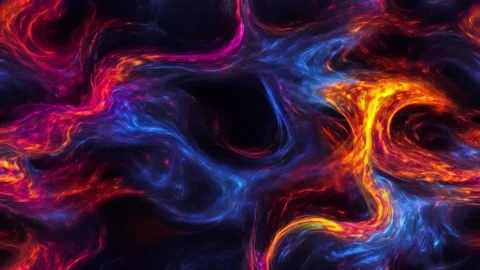 Abstract colorful marble liquid flow has elegant and beautiful purple blue lines Video stock 295759199