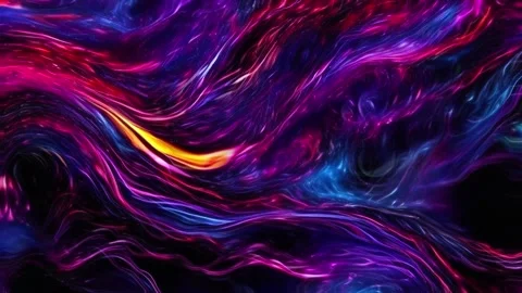 Abstract colorful marble liquid flow has elegant and beautiful purple blue lines Video stock 295759547