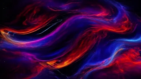 Abstract colorful marble liquid flow has elegant and beautiful purple blue lines Video stock 295760960