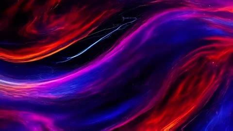 Abstract colorful marble liquid flow has elegant and beautiful purple blue lines Video stock 295760967