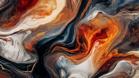 Abstract colorful marble liquid flow has Elegant pattern or lines 스톡 동영상 295761136