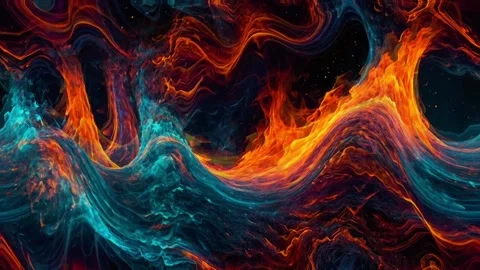 Abstract colorful marble liquid flow has Elegant pattern or lines 스톡 동영상 295761631