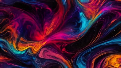 Abstract colorful marble liquid flow has beautiful red line fire smoke.4K 스톡 동영상 295762309