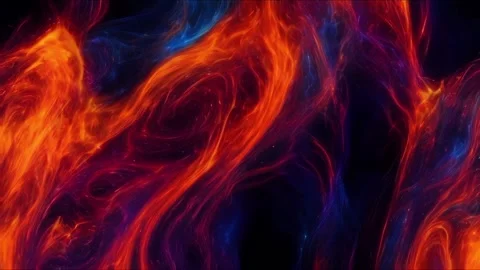 Abstract colorful marble liquid flow has beautiful red line fire smoke.4K 스톡 동영상 295762686