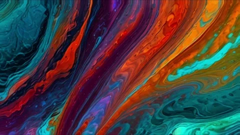 Abstract colorful marble liquid flow has unique and beautiful pattern or lines 스톡 동영상 295762758