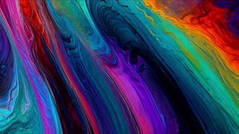 Abstract colorful marble liquid flow has unique and beautiful pattern or lines 스톡 동영상 295763041