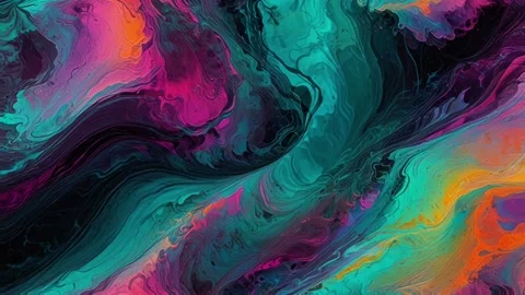 Abstract colorful marble liquid flow has unique and beautiful pattern or lines 스톡 동영상 295763045