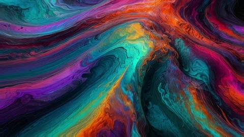 Abstract colorful marble liquid flow has unique and beautiful pattern or lines 스톡 동영상 295763239