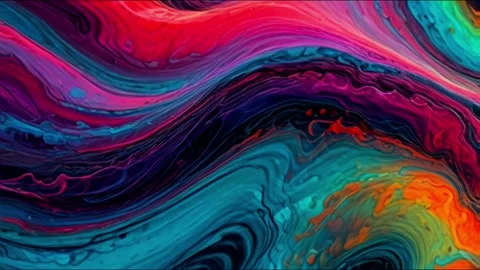 Abstract colorful marble liquid flow has unique and beautiful pattern or lines 스톡 동영상 295763278