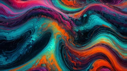 Abstract colorful marble liquid flow has unique and beautiful pattern or lines 스톡 동영상 295763317
