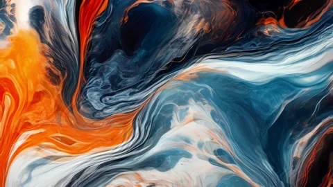 Abstract colorful marble liquid flow has unique and beautiful pattern or lines 스톡 동영상 295763361