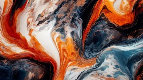 Abstract colorful marble liquid flow has Elegant pattern or lines 스톡 동영상 295763413