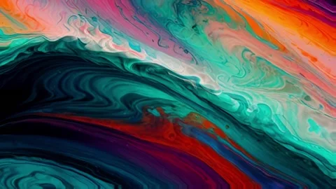 Abstract colorful marble liquid flow has unique and beautiful pattern or lines 스톡 동영상 295763715