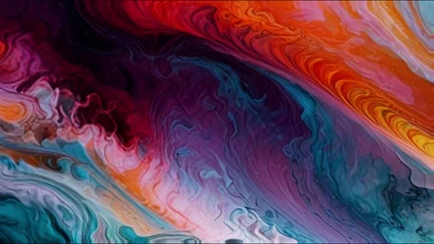 Abstract colorful marble liquid flow has Elegant pattern or lines 스톡 동영상 295763736
