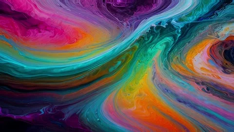 Abstract colorful marble liquid flow has unique and beautiful pattern or lines Stock-Footage 295763772